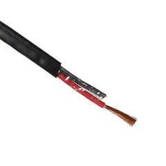 Speaker Wire Audio Cable 16/2 AWG Bare Copper Outdoor Direct Burial Black 250ft