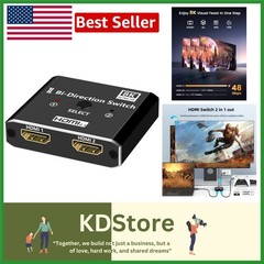 8K HDMI 2.1 Splitter 48Gbps with 3D Dolby Support for PS5 and Laptops