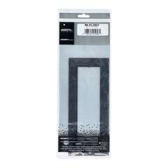 Metra Universal ISO DIN Trim Ring 1/2″ Border Textured Finish Black 89-40-0500