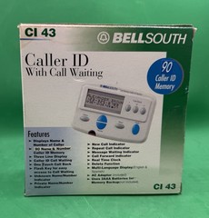 BellSouth Model CI 43 Caller ID W/Call Waiting 90 Caller ID Memory – New in Box