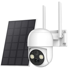 4MP Wireless Solar Power Camera Outdoor Wifi Battery Pan/Tilt Securty Camera