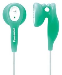 Panasonic RPHV21GA In-Ear Earbud Heaphones with Built-in Clip (Green)