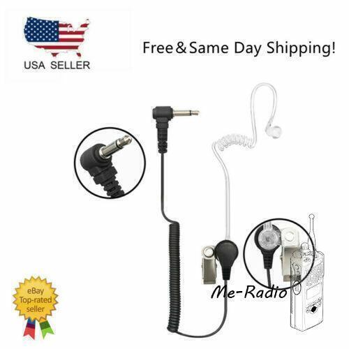 Covert Acoustic Tube Earpiece Only Listen 3.5mm (1 Pin) Radio