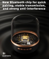 Bluetooth Speaker with HD Sound and Lights, Portable Wireless, Long-lasting b…