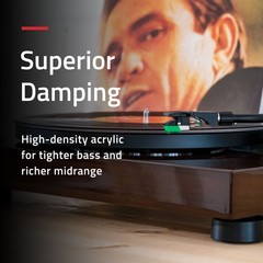 Fluance Acrylic Turntable Platter Mat, Reduce Vibrations, Improve Sound Clarity
