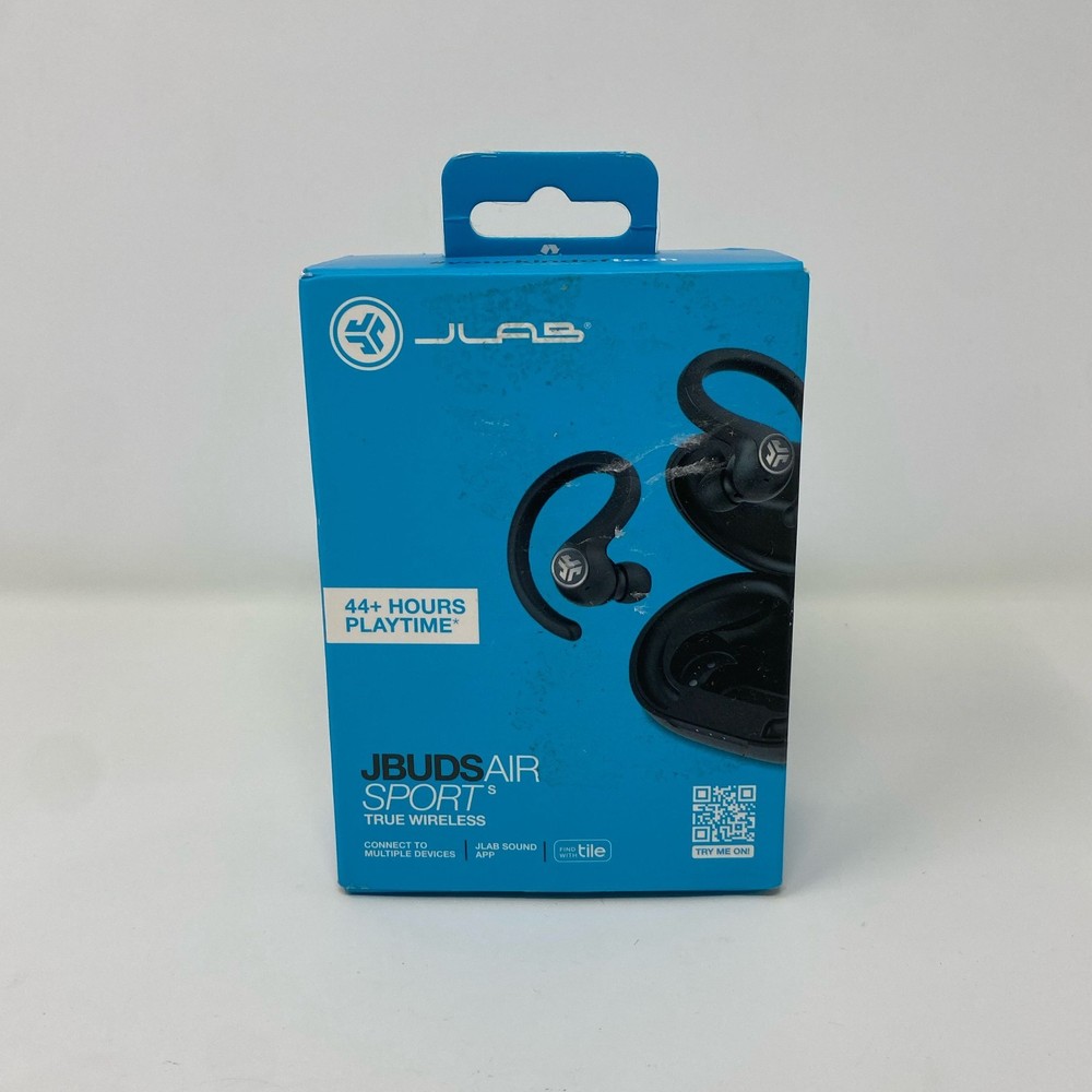 JLab JBuds Air Sport True Wireless Earbuds + Case – Black