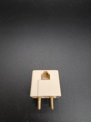 Telephone 4 PIN/PRONG to Modular Adapter RJ11 for Standard Vintage/Rotary PHONE