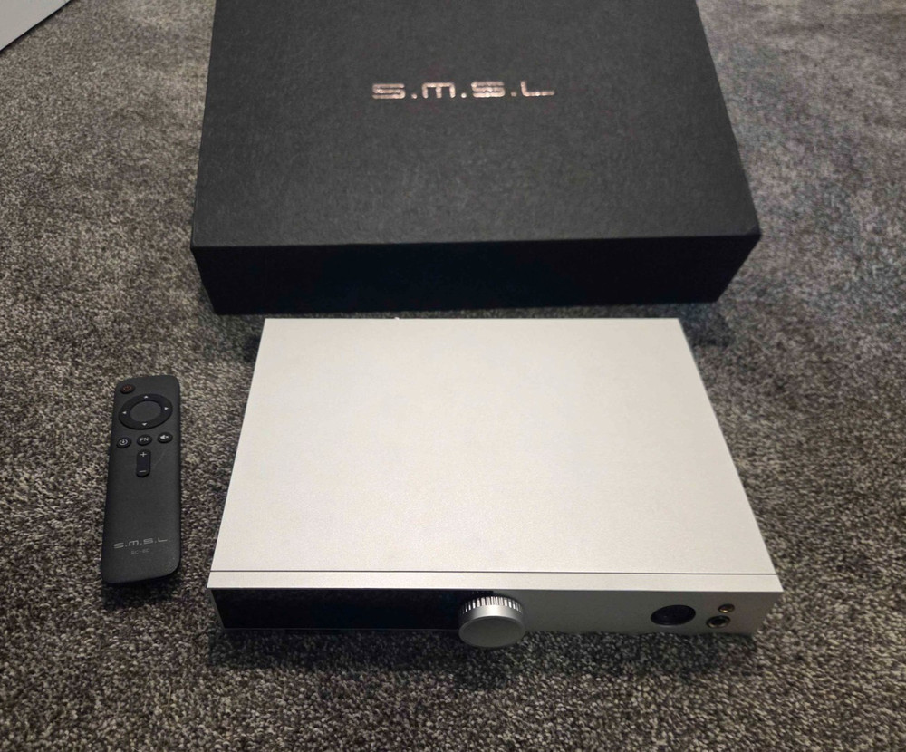 SMSL H400 Balanced Headphone Amplifier silver