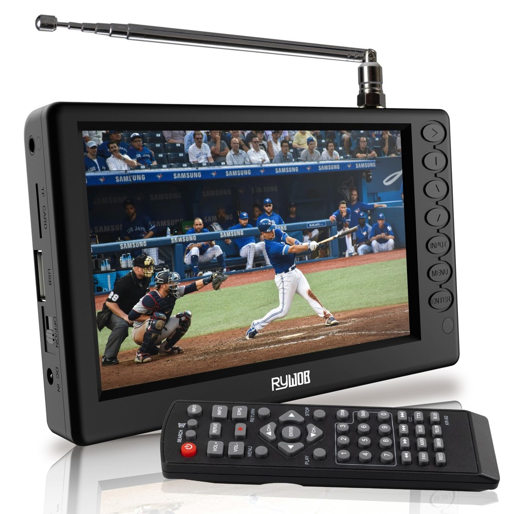 Portable Small TV 5″ Digital ATSC TF USB Battery Operated