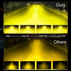 2x 3″ LED Pods Light Bar Amber Yellow Fog Lamp Offroad Driving Truck ATV &Wiring