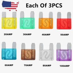 24 Pack Large MAXI / APX Blade Fuse Assortment Auto Car Truck SUV AMP FUSES USA