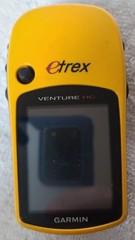 GARMIN eTrex Venture HC Yellow Handheld Satellite GPS Navigation Camping Hiking