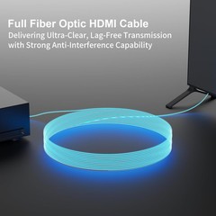 RUIPRO 8K Detachable Full Fiber Optic Armored HDMI 2.1 Cable 40FT, Ultra High…