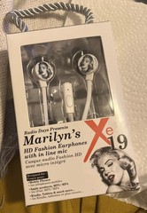 Radio Days Marilyn Monroe Earbuds Earphones Hd Fashion With In Line Mic New ￼