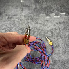 Kimber Kable PBJ 1 Meter Pair with ULTRAPLATE RCA Red & Blue Connectors