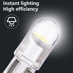30x T10 LED License Plate Interior Light Bulbs Super White 194 168 2825 6500K