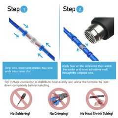 240/500Pcs Heat Shrink Solder Wire Connectors Kit Waterproof Seal Butt Terminals