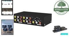 1 In 4 Out RCA Splitter for Audio and Video – Compatible with Multiple Devices