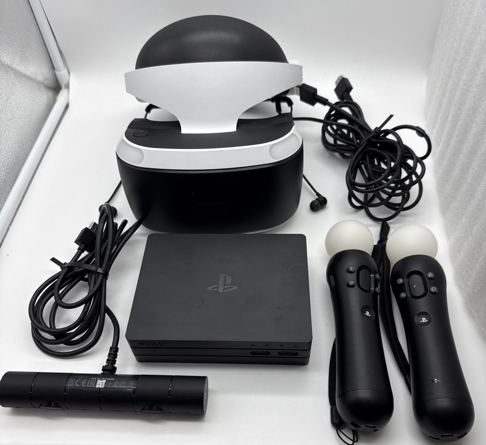 Sony PlayStation VR Virtual Reality VR Headset White CUH-ZVR2 NO POWER CABLE
