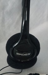 Koss KPH7 Black On-Ear Headphones • Foam Ear Cushion & Adjustable Headband