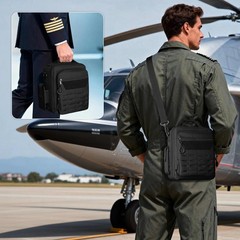 Pilot Headset Bag, Aviation Headset Case, Pilot Bag with Top handle and Detac…