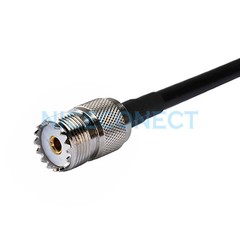 50cm SMA Male Right Angle to UHF SO239 Female RG58 Cable for Amateur Ham Radio