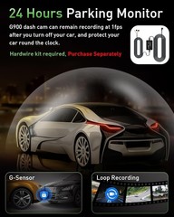 Cámara de tablero frontal y trasera, cámara de tablero dual WiFi 4K + 1080P NEW