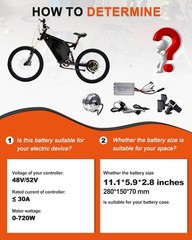 48v Lit/hium Lifepo4 Bi-ke 12Ah Battery Pack for 750W El/ec tric Motor 30A BMS