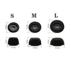 3-PAIRS Memory Foam Replacement Ear Bud Tips for Apple Airpods Pro 1&2 SM/MD/LG