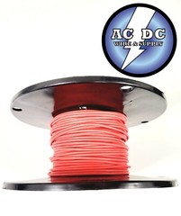 AUTOMOTIVE WIRE 12 AWG HIGH TEMP TXL STRANDED COPPER WIRE RED 100 FT REEL USA