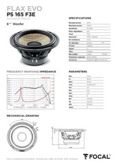 Focal PS165F3E – 6.5″ (16,5 CM) 3-Way Component Speaker Set FLAX EVO Series