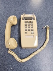 Cortelco 2554-27F 255444-vba-27f Wall W/ Flash/message Ash