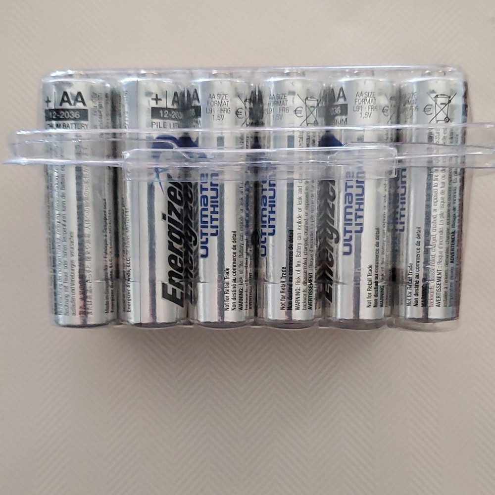 AA Energizer Ultimate Lithium 24 pack L91 Batteries 1.5V MPN 12-2036 Exp 12-2036