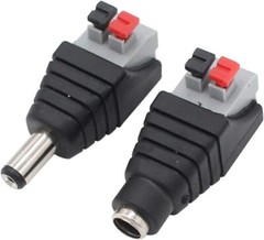 DC Power Plug Male Female Connector 5.5×2.1mm Jack Adapter For CCTV Camera Strip