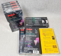 8 Sealed Blank VHS VIDEO TAPES T-120 HQ120 RCA, FUJI, Kodak up to 6 Hours