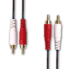 RCA Stereo Cable 2 Male To 2 Male Composite Audio Sound AV Dual Cord Red White