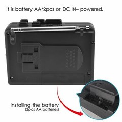 AM/FM Portable Pocket Radio and Voice Audio Personal Cassette Recorder Player