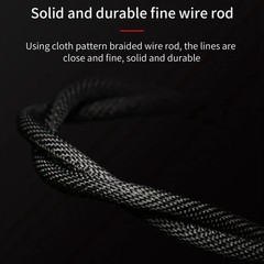 2m Aux Cable 3.5mm Male to Male Audio Extension Cord Braided Gold-Plated For Car