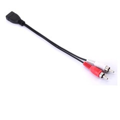 PIIHUSW USB to RCA Cable, USB A 2.0 Female to 2 RCA Male Jack Y Splitter Audio