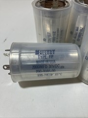 Lot of 4 Mallory Type Capacitor 2000MFD 30VDC 290-0086-00