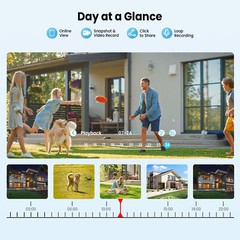 ANRAN Solar Battery Powered Wireless Security Camera System WiFi IP Outdoor Home