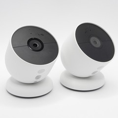 Google Nest Security Indoor Outdoor Cameras G3AL9 (Snow) 2-Pack with box