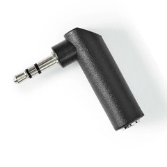 1pc 3.5mm 90-Degree Right-Angle Audio Adapter – Stereo Extension Plug