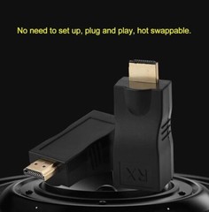 4K 1080P HDMI Extender to RJ45 Over Cat 5e/6 Network LAN Ethernet Adapter LOT