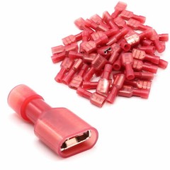 400x Insulated Male Female Spade Terminal Crimp Quick Disconnect Wire Connectors