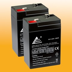 2 Pack: 6V 4.5AH SLA Battery Replaces UB645 ELB06042 YT-645 PS-640 3FM4.5 CP645