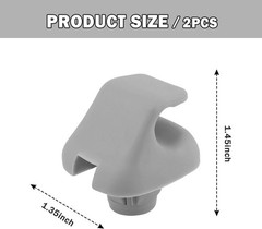 2PCS Sun Visor Clip,Durable Car Visor Clip Hook Replacement OEM#88217S01A01ZA,88