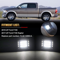 2015-22 F150 2017-22 F150 Raptor LED License Plate Lights–Compatible