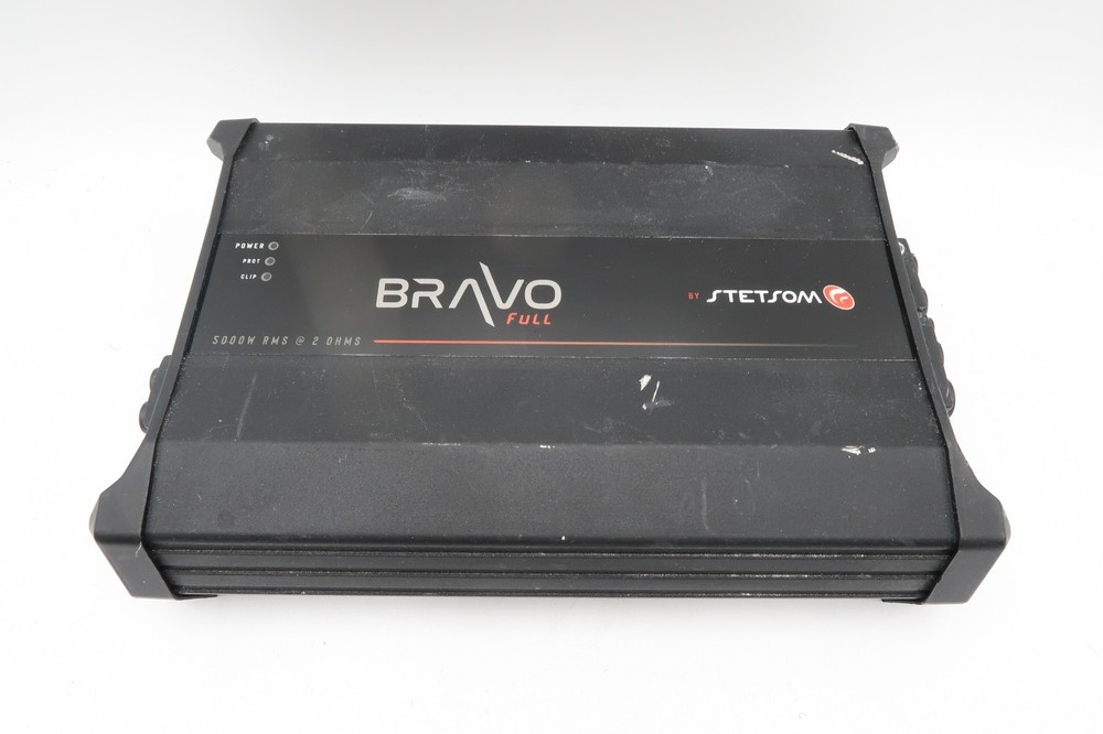 For Parts/As-Is Stetsom Bravo Full 5000W RMS 2-Channel Car Audio Amplifier 2 Ohm