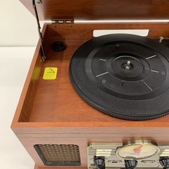 Victrola VTA-200B 6-in-1 Bluetooth Turntable Record Player CD Radio AUX – Works